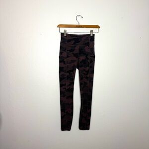 Lululemon Heritage 365 Camo Brown Earth Multi 25" Invigorate‎ High-Rise Tight